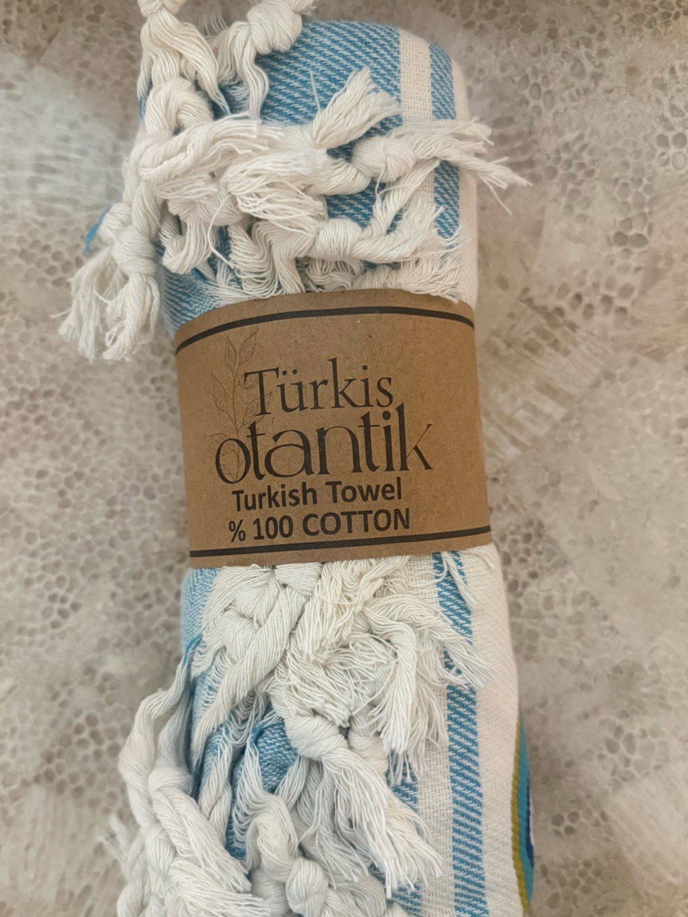 Blue & White Turkish Towel
